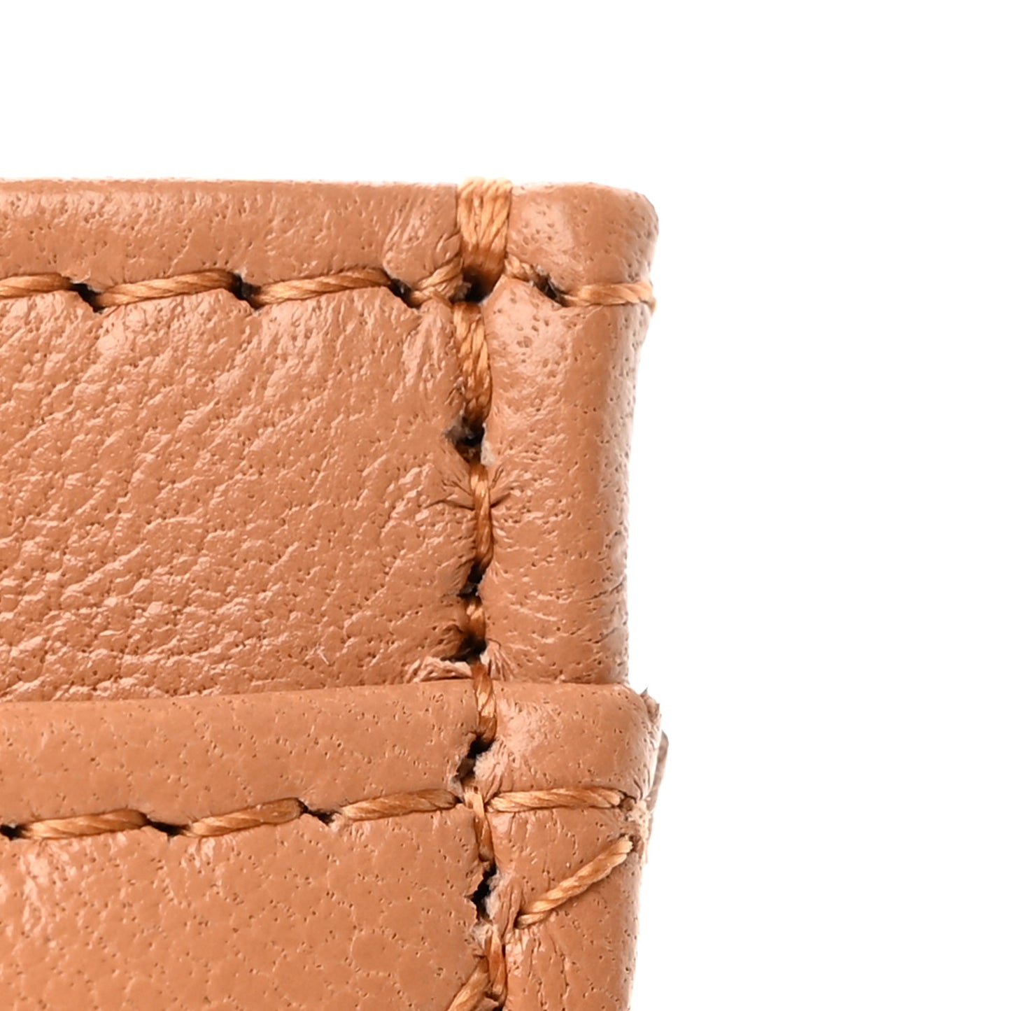 Lambskin Quilted Chanel 19 Card Holder Brown