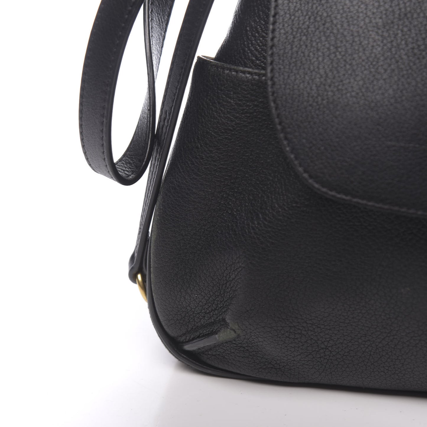 Grained Lambskin Calfskin Medium Lexa Shoulder Bag Black
