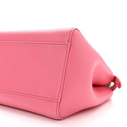 Fendi Nappa Colorblock Mini Peekaboo Iconic Satchel Rosa Fluo Oxigen Slate 9 of 9