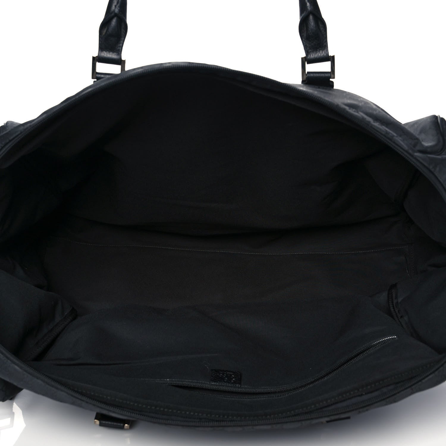 Gucci Denim Monogram Large Duffle Black 4 of 9