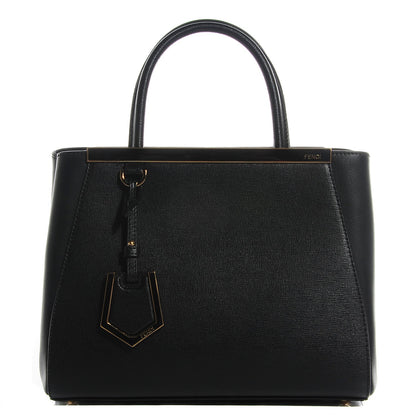 Fendi Vitello Elite Petite 2Jours Tote Black 1 of 10