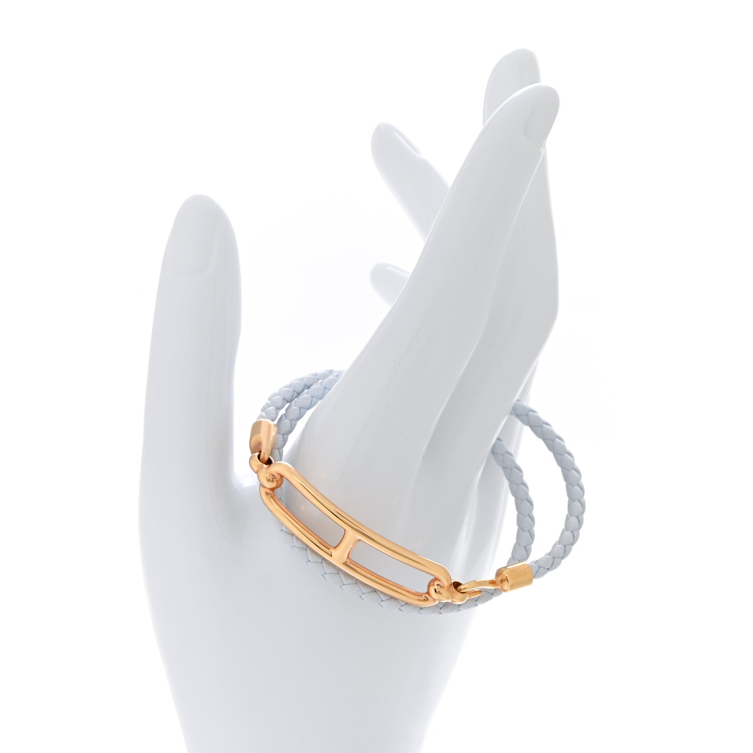 Hermes Swift Roulis Double Tour Bracelet Bleu Brume 2 of 5