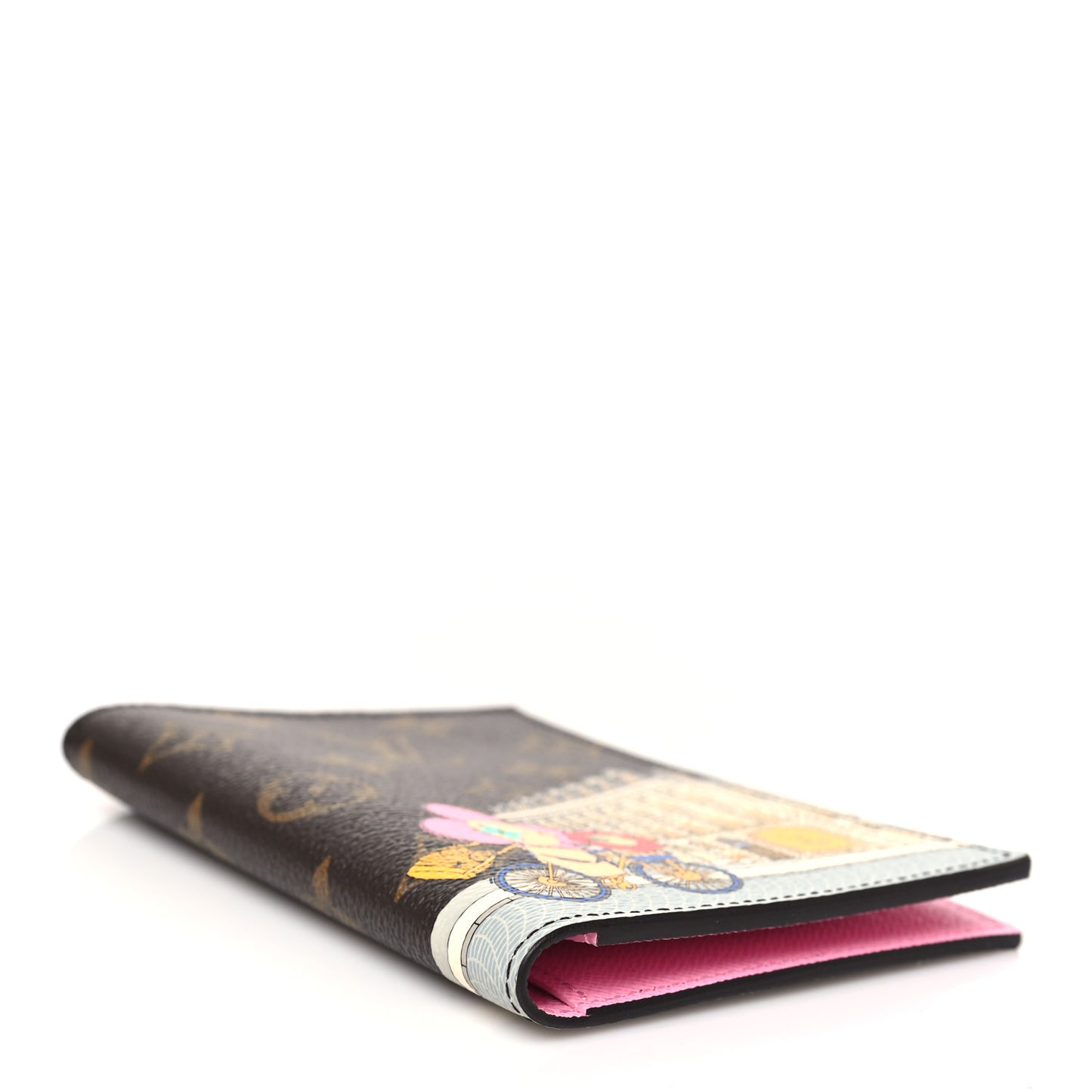 Monogram 2022 Christmas Animation Paris Passport Cover Pink