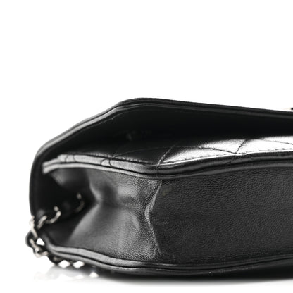 Chanel Lambskin Quilted Boy Wallet On Chain WOC Black 10 of 12