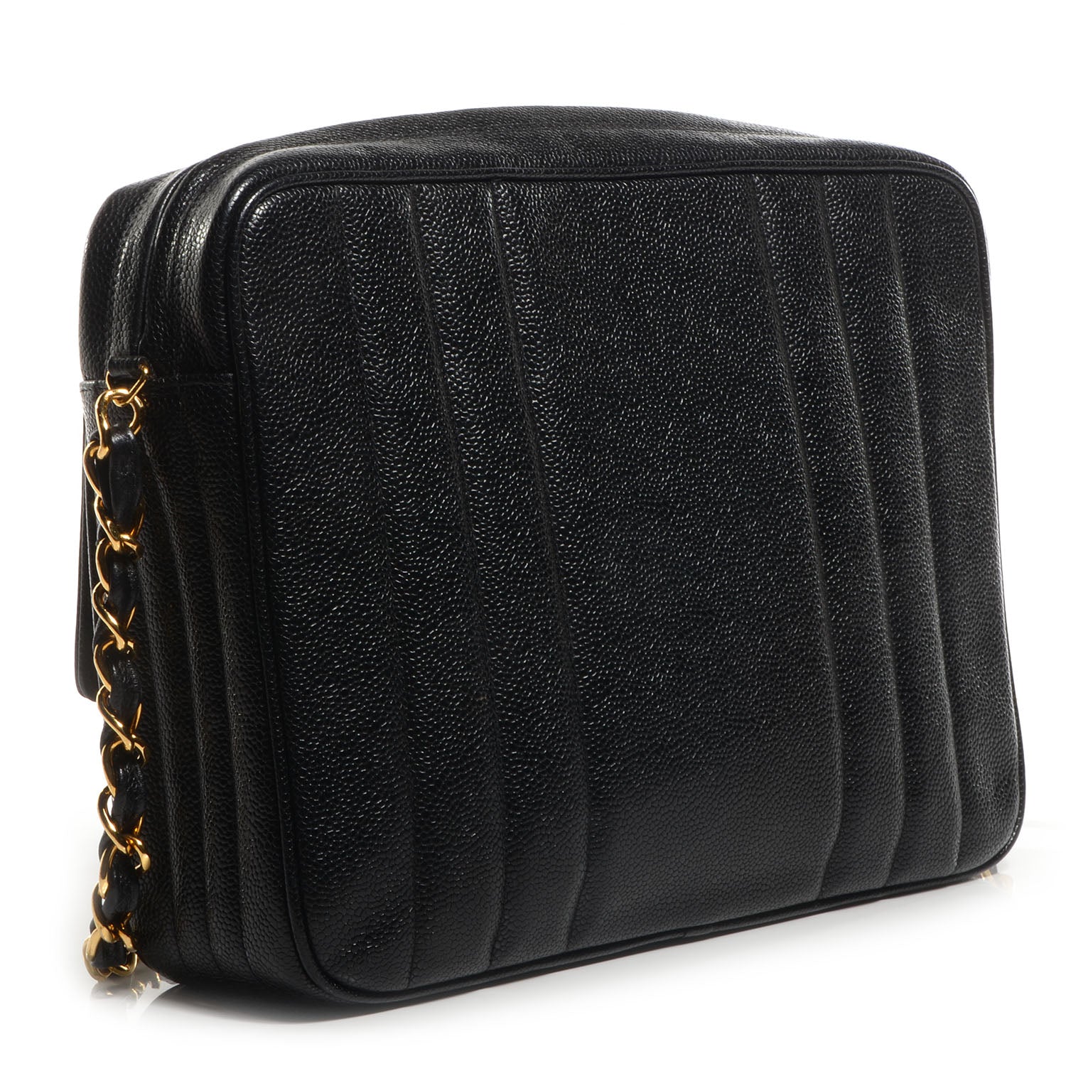 Chanel Caviar Vertical Quilt Camera Bag Black 3 of 9