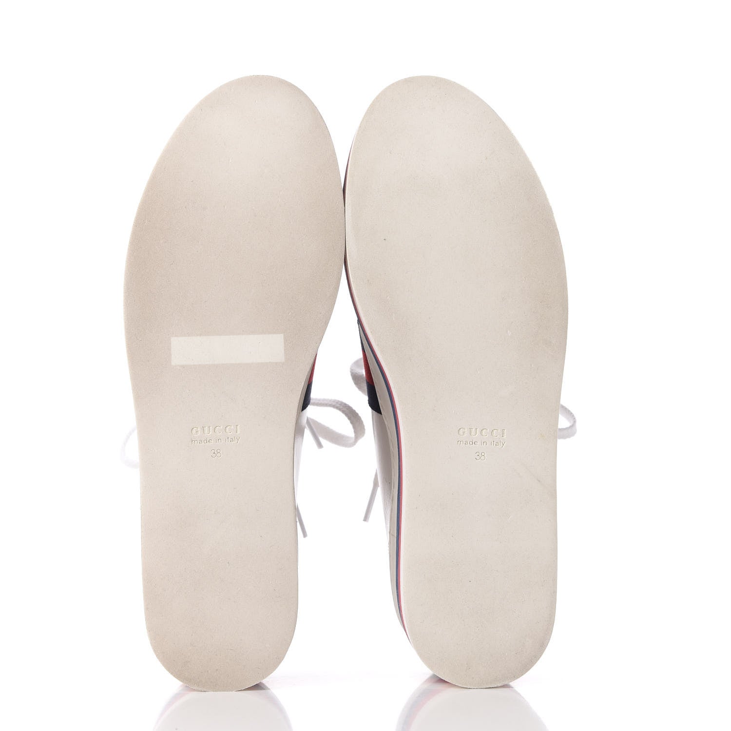Gucci Calfskin Peggy Platform Sneakers 38 White 5 of 9