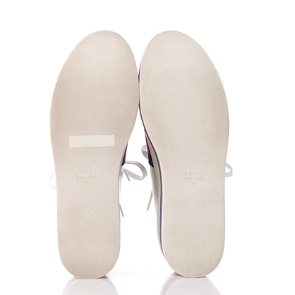 Gucci Calfskin Peggy Platform Sneakers 38 White 5 of 9