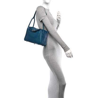 Hermes Taurillon Clemence Lindy 26 Cobalt 2 of 11