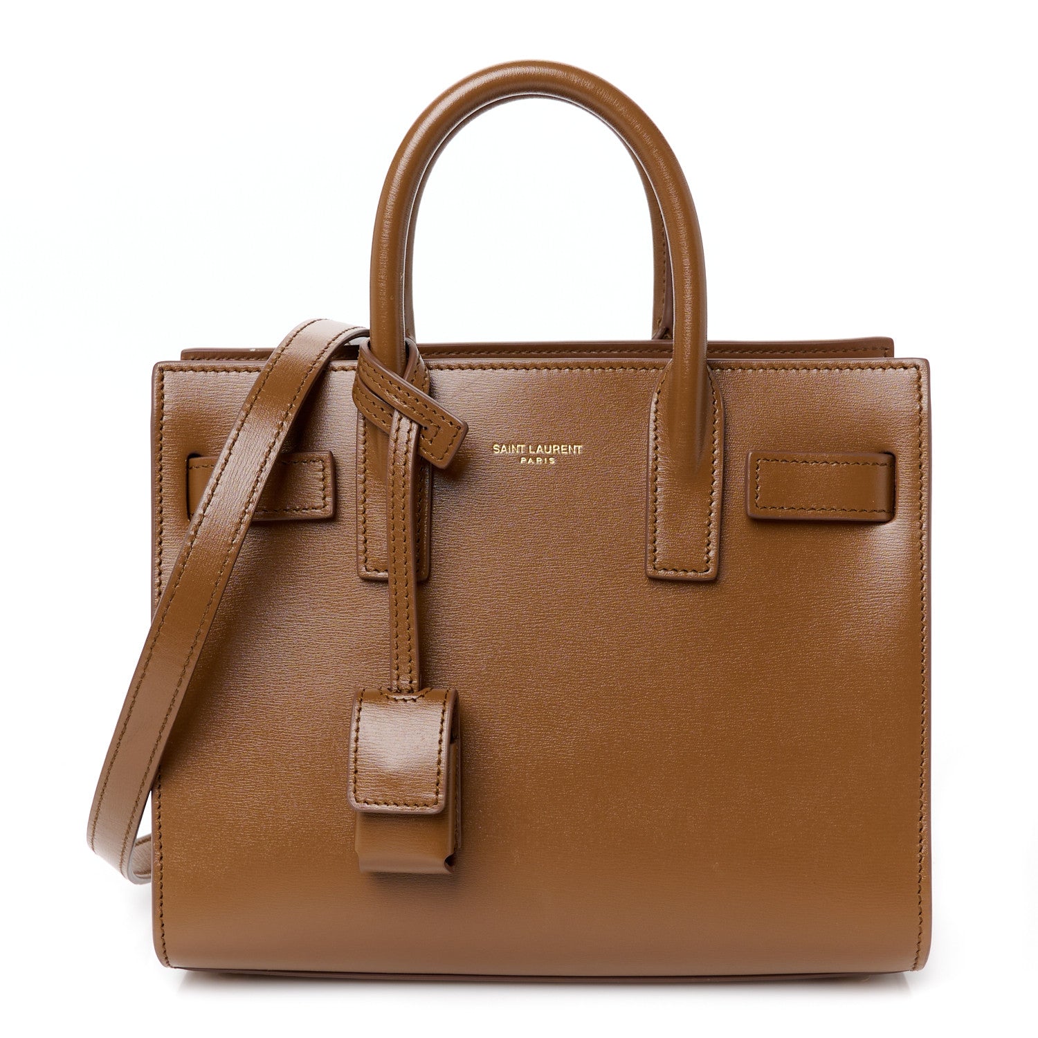 Saint Laurent Calfskin Nano Supple Sac De Jour Fox 1 of 10
