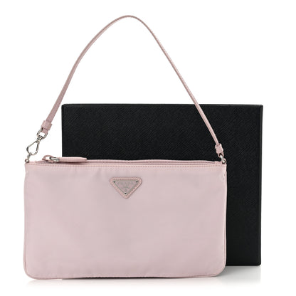 Prada Re-Nylon Vela Saffiano Mini Pochette Bag Alabastro 13 of 13