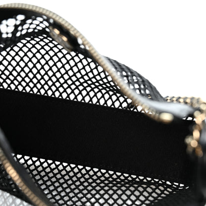 Chanel Mesh Shiny Lambskin Clutch With Chain Black 5 of 11