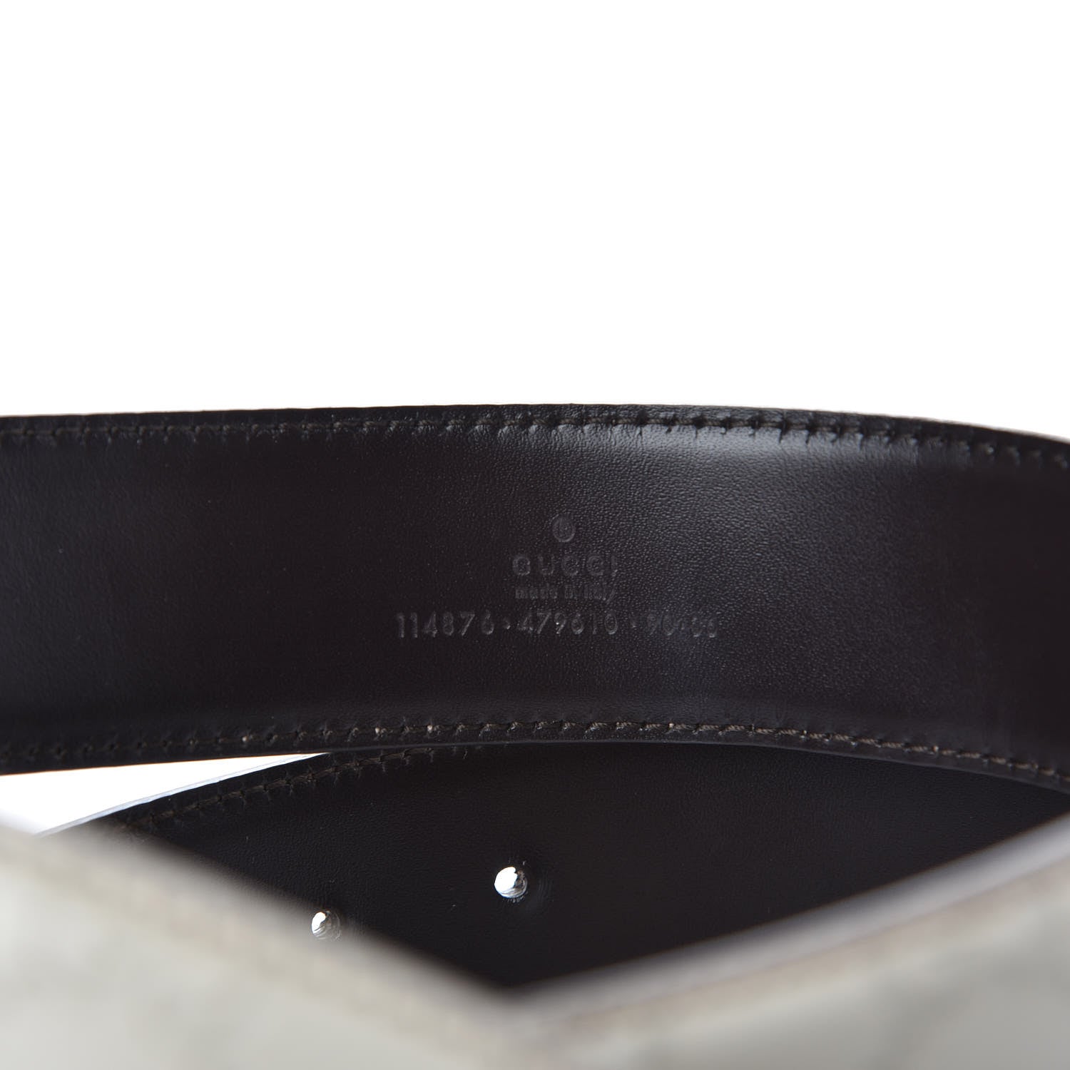 Gucci Guccissima Interlocking G Belt 90 36 Off White 6 of 6