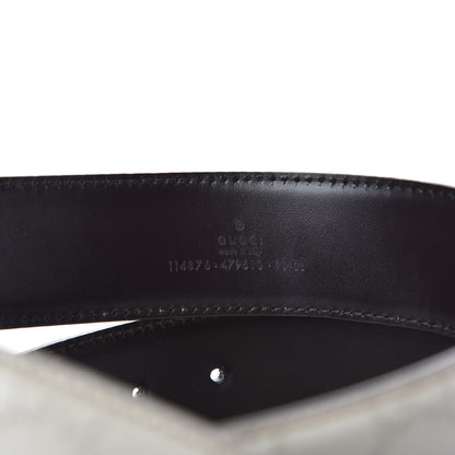 Gucci Guccissima Interlocking G Belt 90 36 Off White 6 of 6
