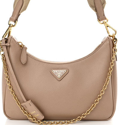 Prada Saffiano Lux Re-Edition 2005 Shoulder Bag Cammeo 8 of 14