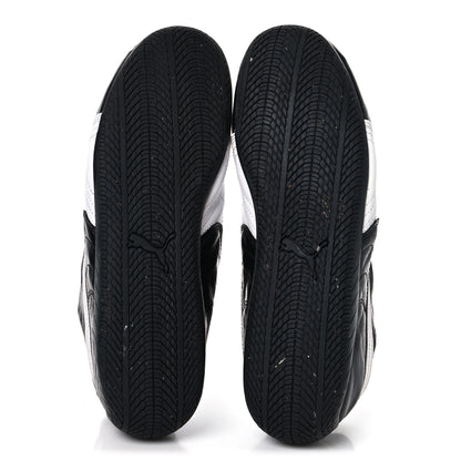 Balenciaga X PUMA Crumpled Calfskin Mens Speedcat Sneakers 42 Black White 6 of 9