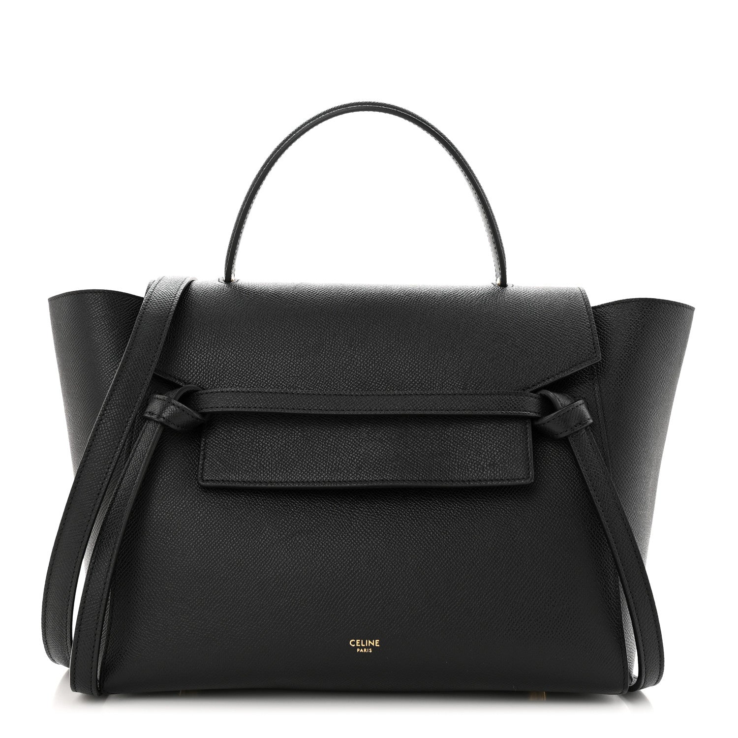 Celine Grained Calfskin Mini Belt Bag Black 1 of 10