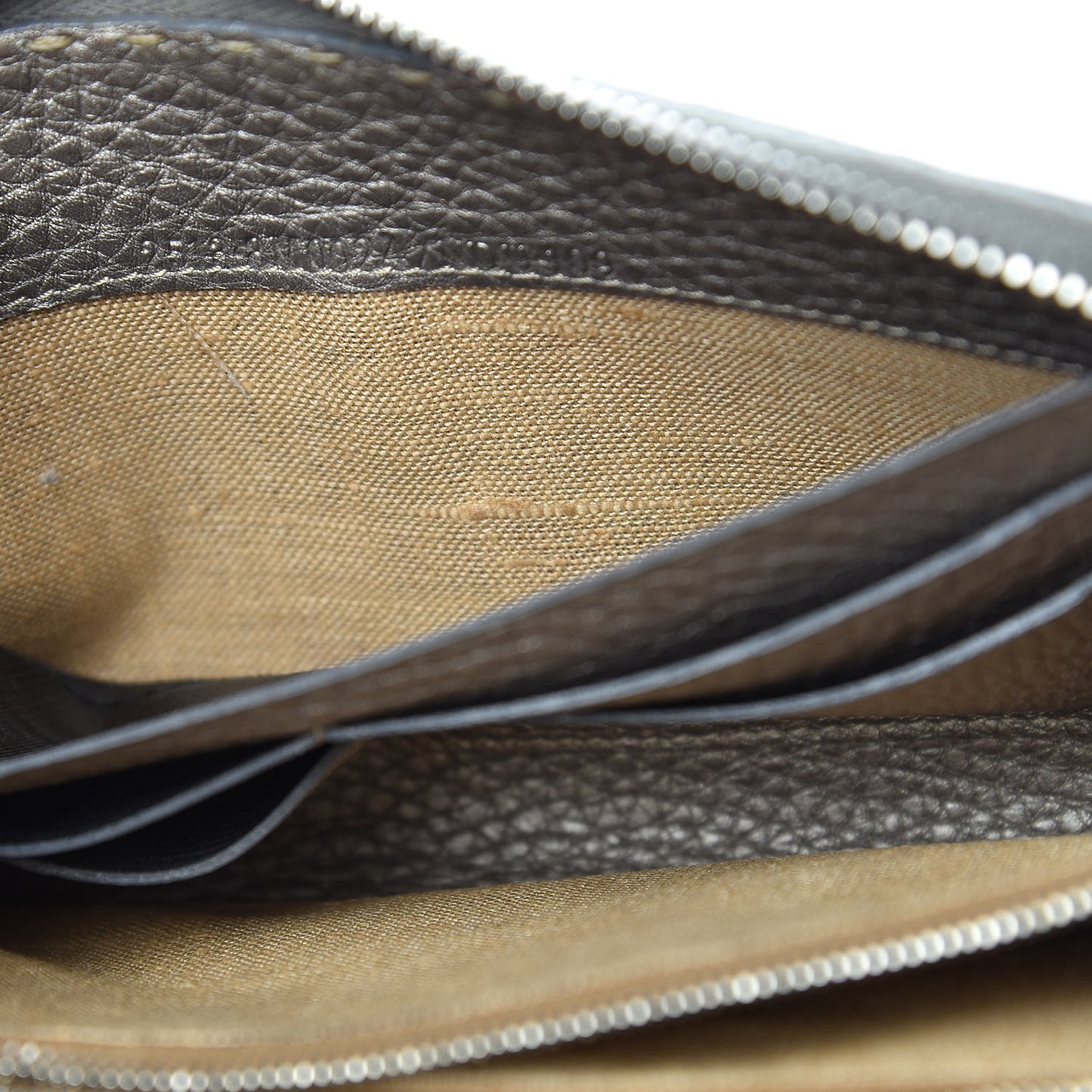 Cuoio Romano Selleria Zip Around Wallet Peltro