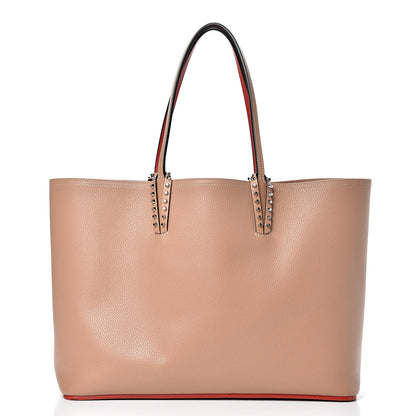 Christian Louboutin Calfskin Spikes East West Cabata Tote Nude 2 of 18