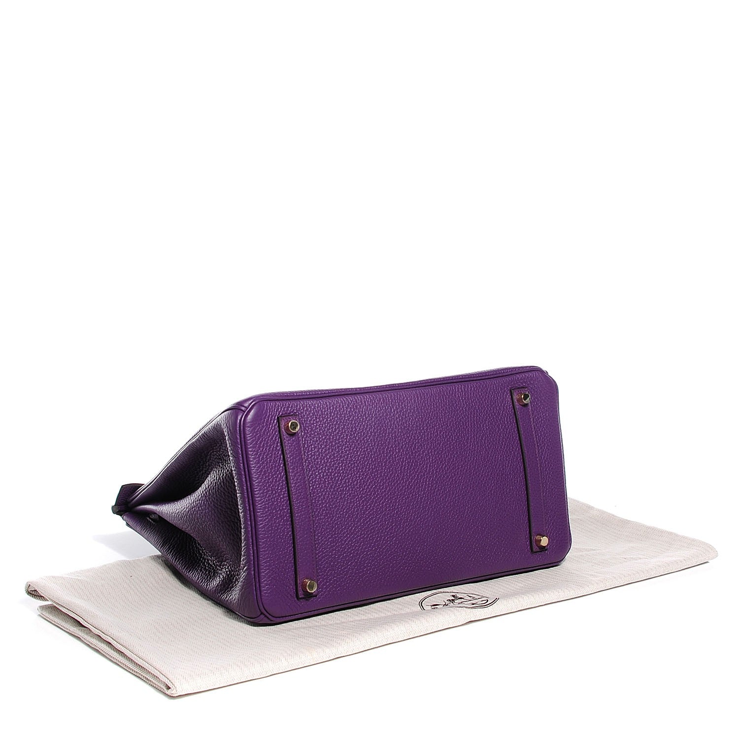 Hermes Taurillon Clemence Birkin 35 Ultraviolet 11 of 32