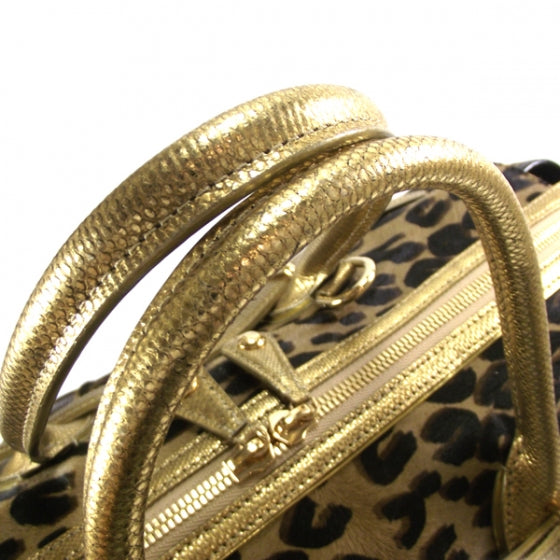 Louis Vuitton Monogram Leopard Pleated Steamer Bag LTD ED 6 of 9