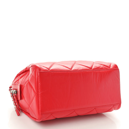 Chanel Calfskin Quilted Small CC Bowling Bag Red 4 of 10