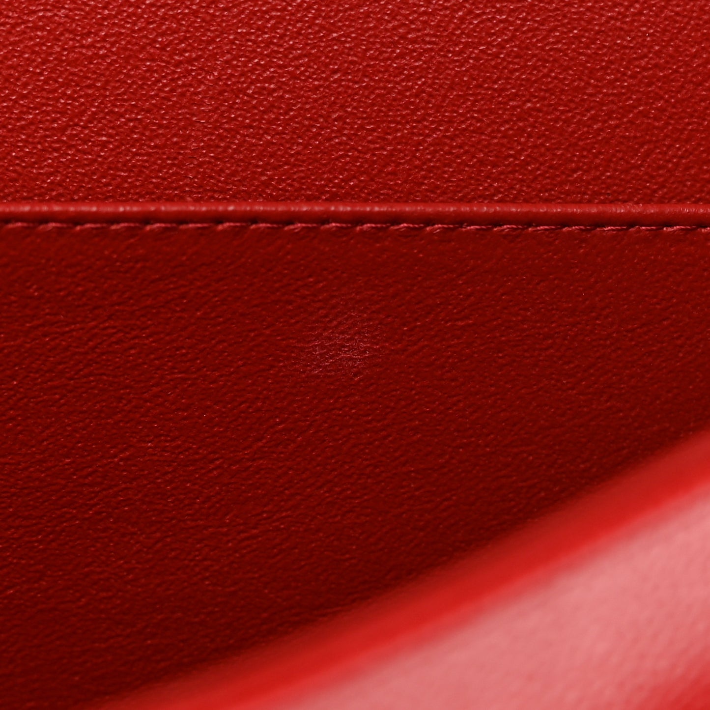 Caviar Quilted Jumbo Double Flap Red