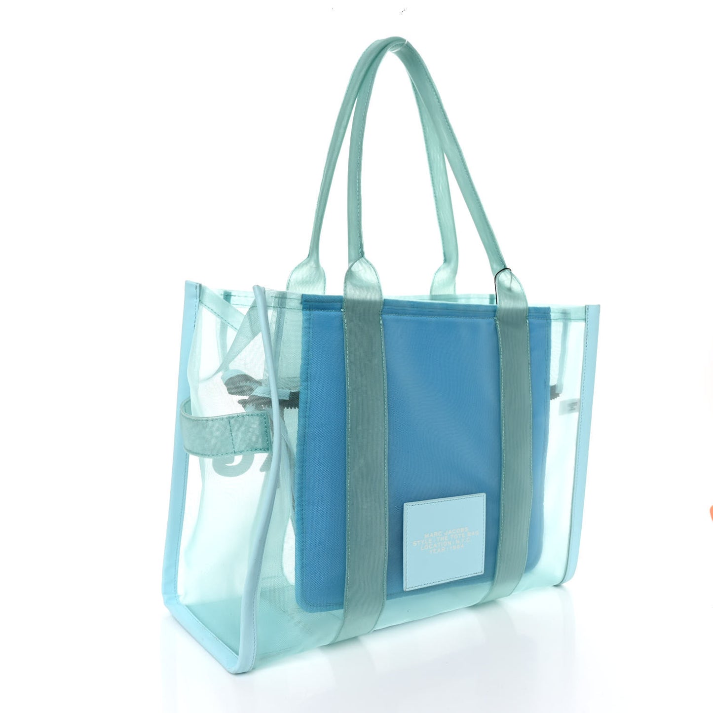 Nylon The Mesh Large Tote Bag Pale Blue