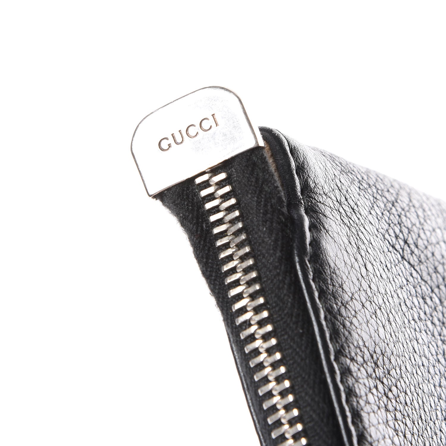 Gucci Pebbled Calfskin Studded Soho Wristlet Black 6 of 9