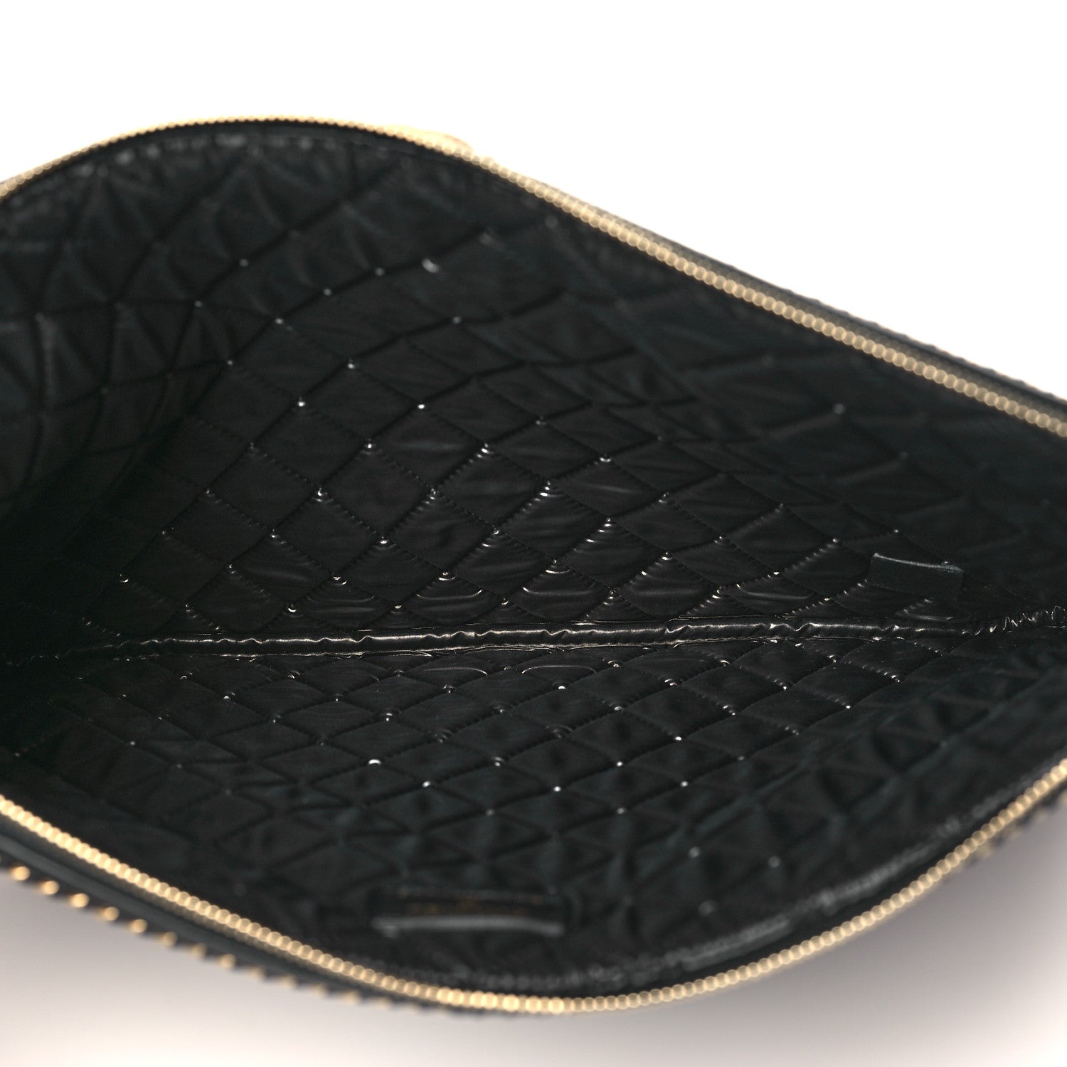 Chanel Calfskin Quilted Large Boy Chain Around Cosmetic Case Black 5 of 8