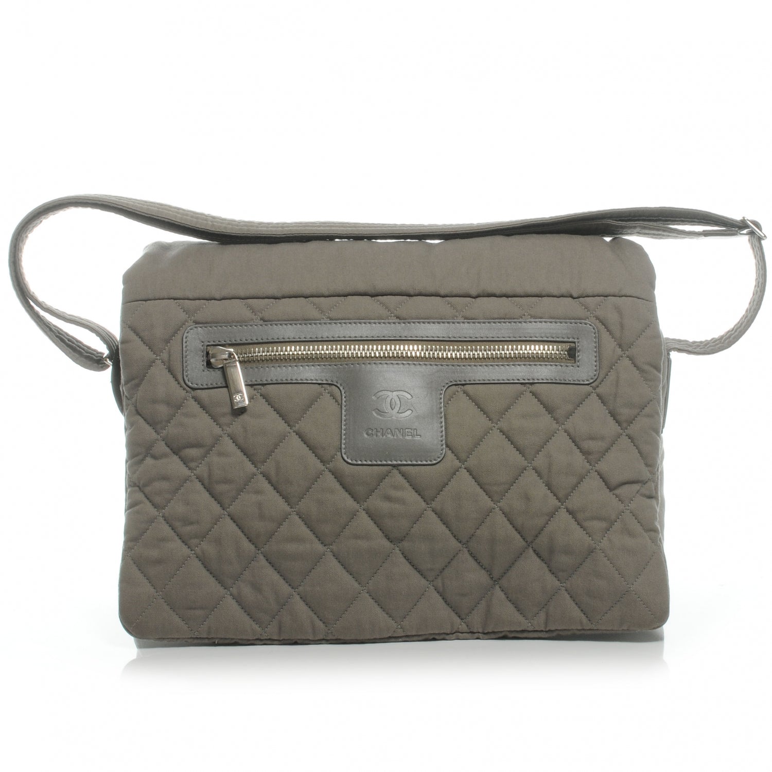 Chanel Denim Coco Cocoon Messenger Bag Grey 1 of 7