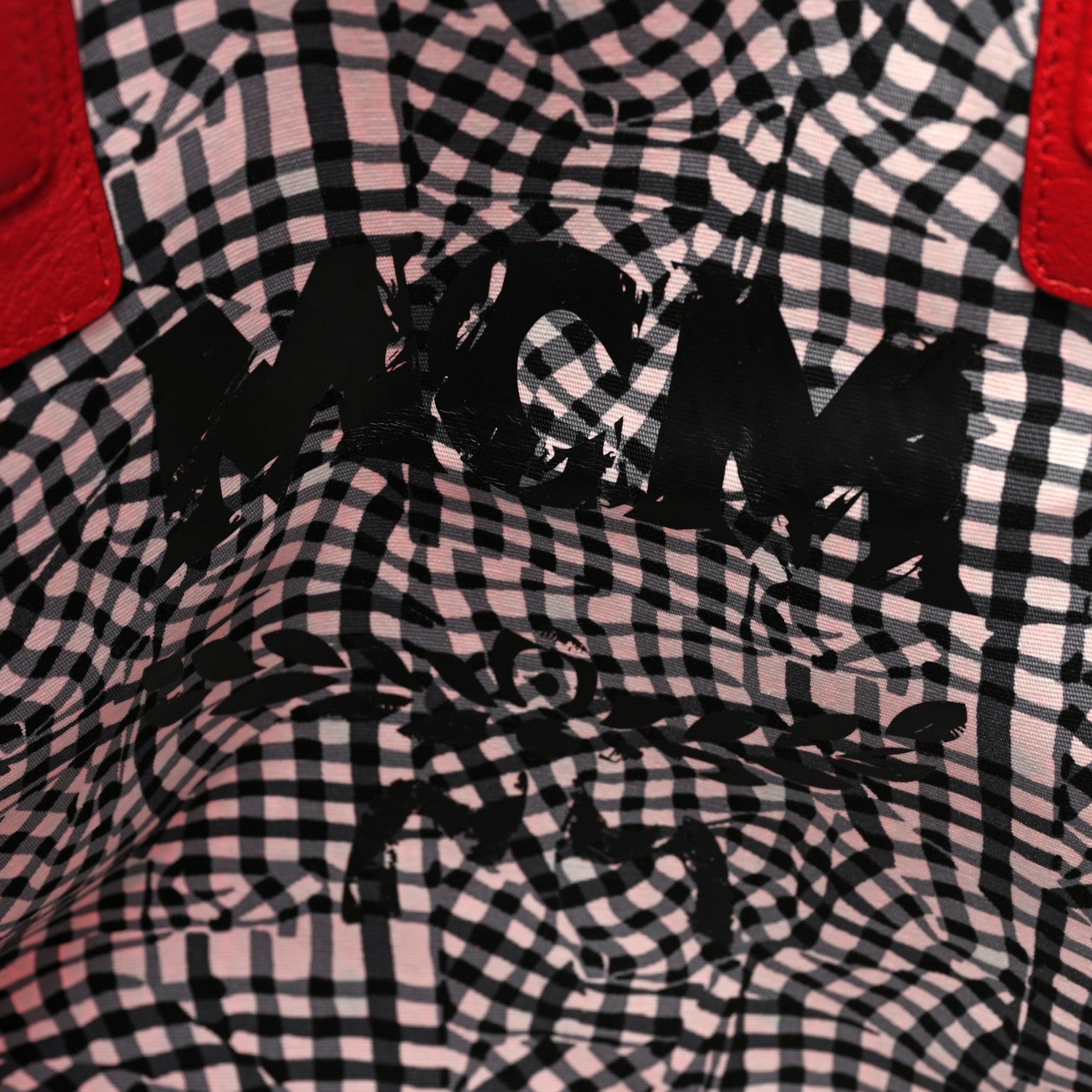 MCM Visetos Large Liz Reversible Shopper Tote Ruby Red 11 of 25