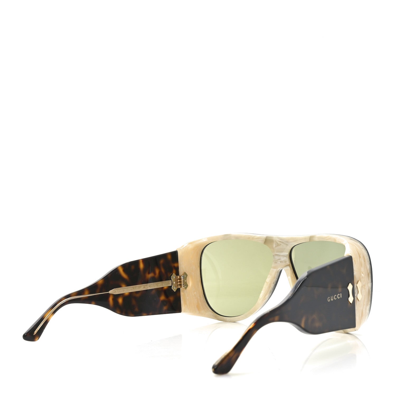 Gucci Acetate Sunglasses GG0149S Black Horn 4 of 7