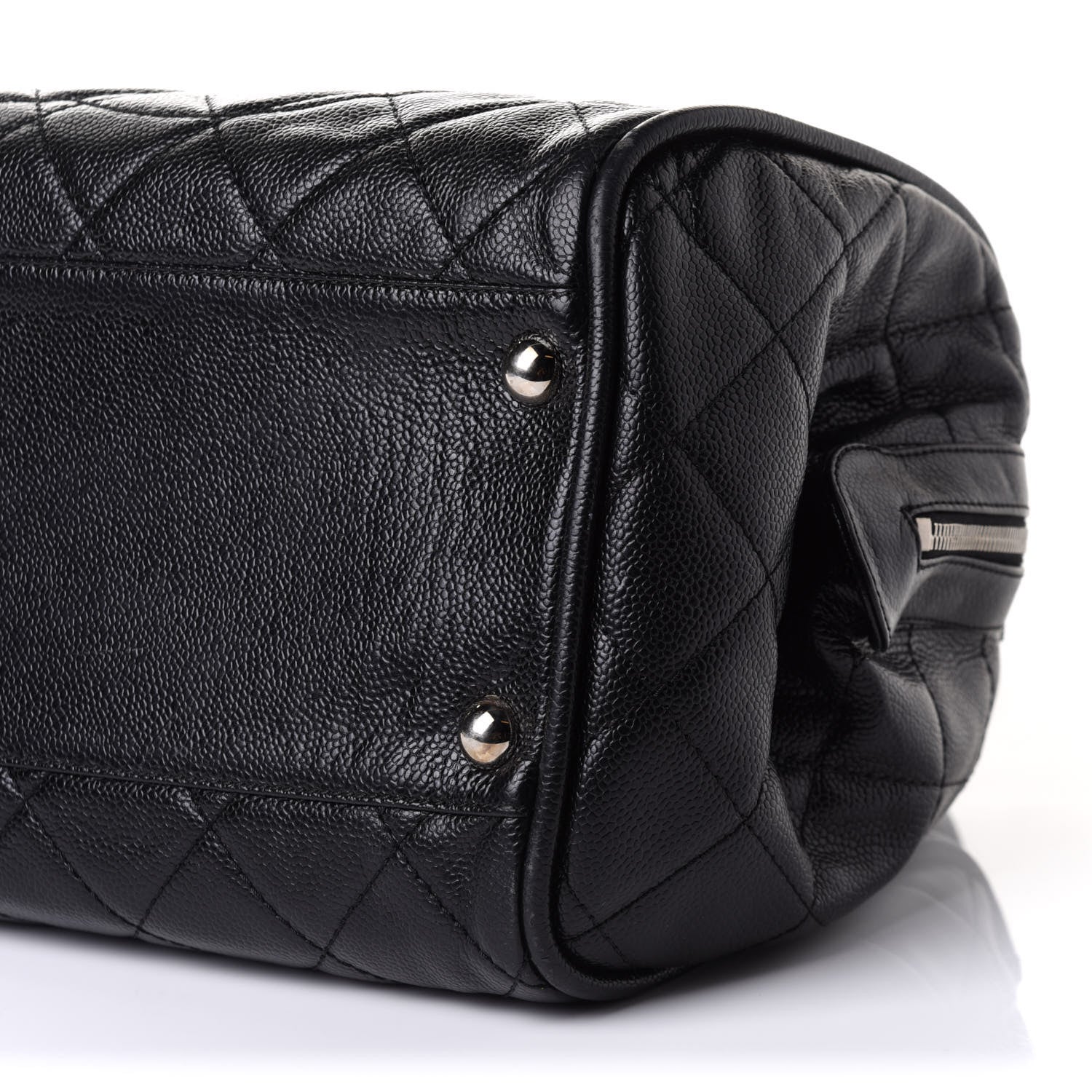 Chanel Caviar Quilted CC Timeless Bowler Black 9 of 11