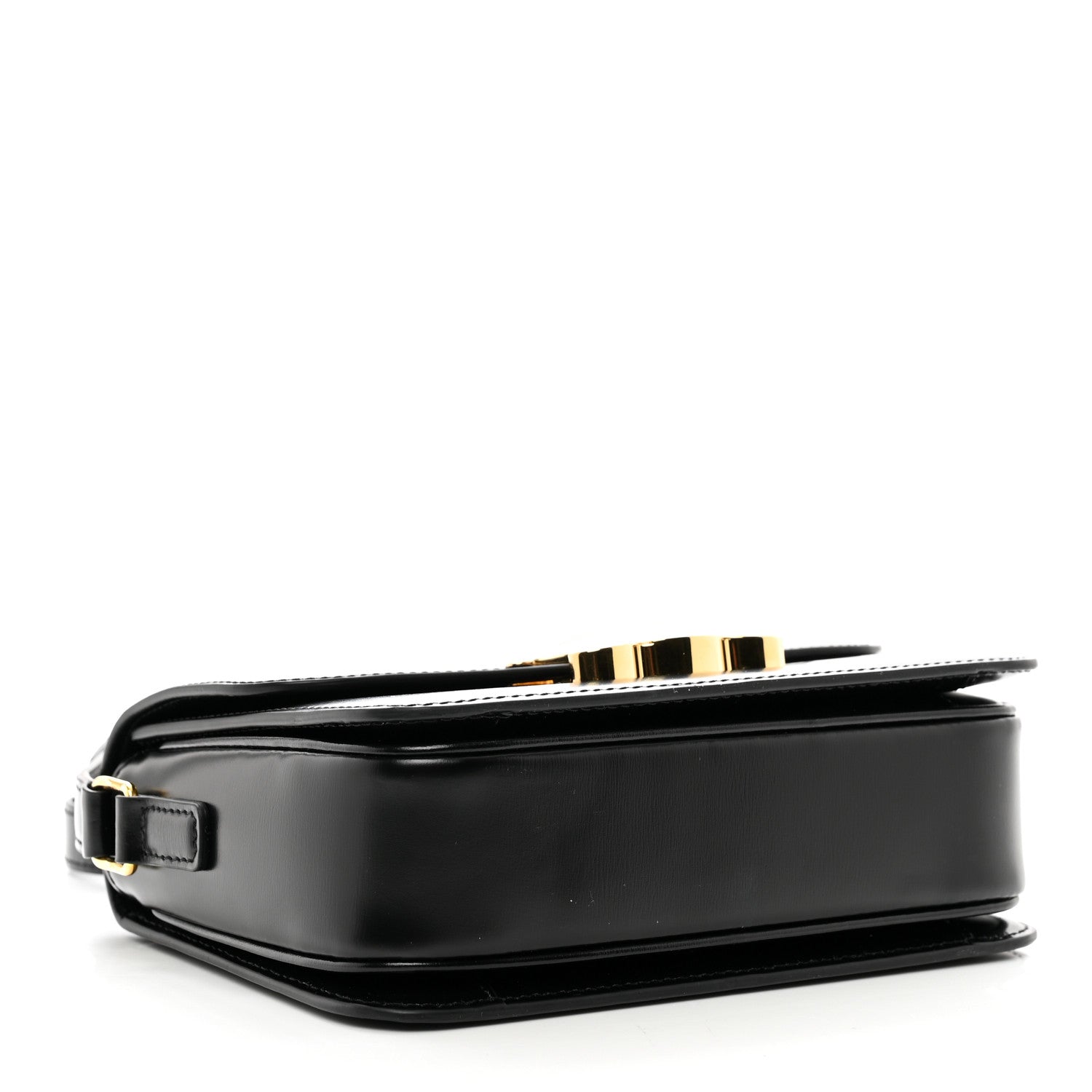 Celine Shiny Calfskin Teen Triomphe Black 4 of 10