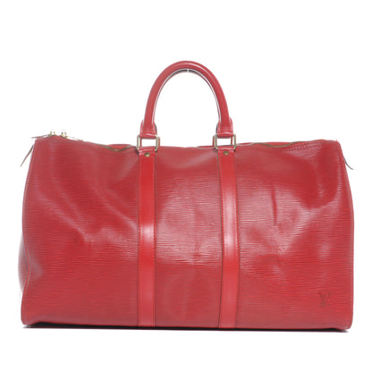 Louis Vuitton Epi Keepall 45 Red 1 of 7