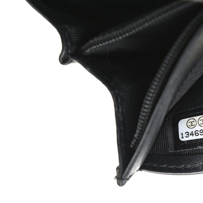 Chanel Patent Quilted Brilliant Yen Wallet Black 7 of 9