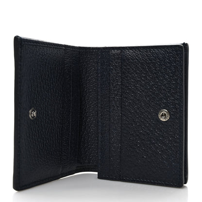 Gucci GG Supreme Monogram Textured Dollar Calfskin Web Ophidia Card Case Beige Blue 6 of 8