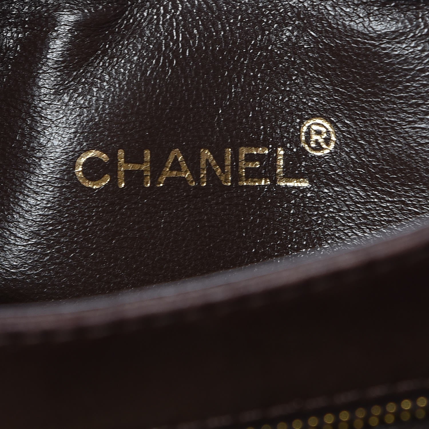 Chanel CHANE Lambskin Stitched Shoulder Bag Brown 6 of 16