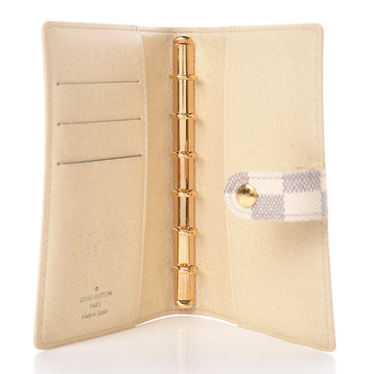 Louis Vuitton Damier Azur Small Ring Agenda Cover 5 of 12