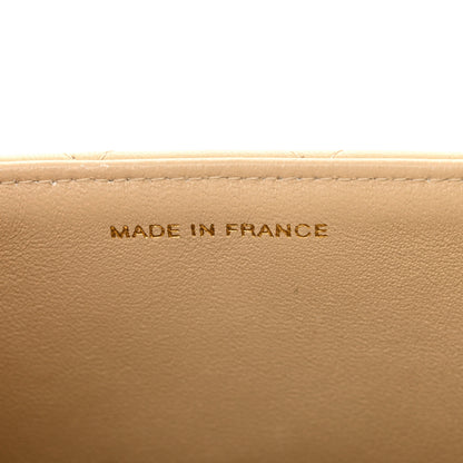 Chanel Lambskin Quilted Mini Square Flap Beige 7 of 15
