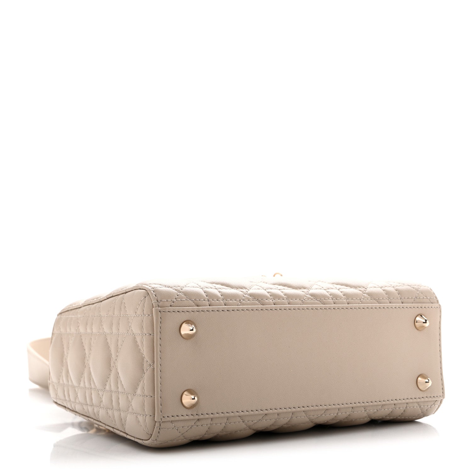 Christian Dior Lambskin Cannage Small My ABCDior Lady Dior Beige 4 of 11