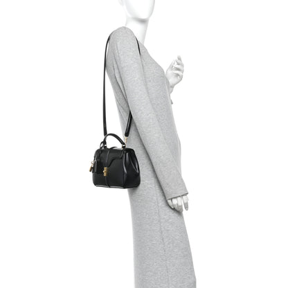 Celine Satinated Calfskin Mini 16 Top Handle Bag Black 2 of 10