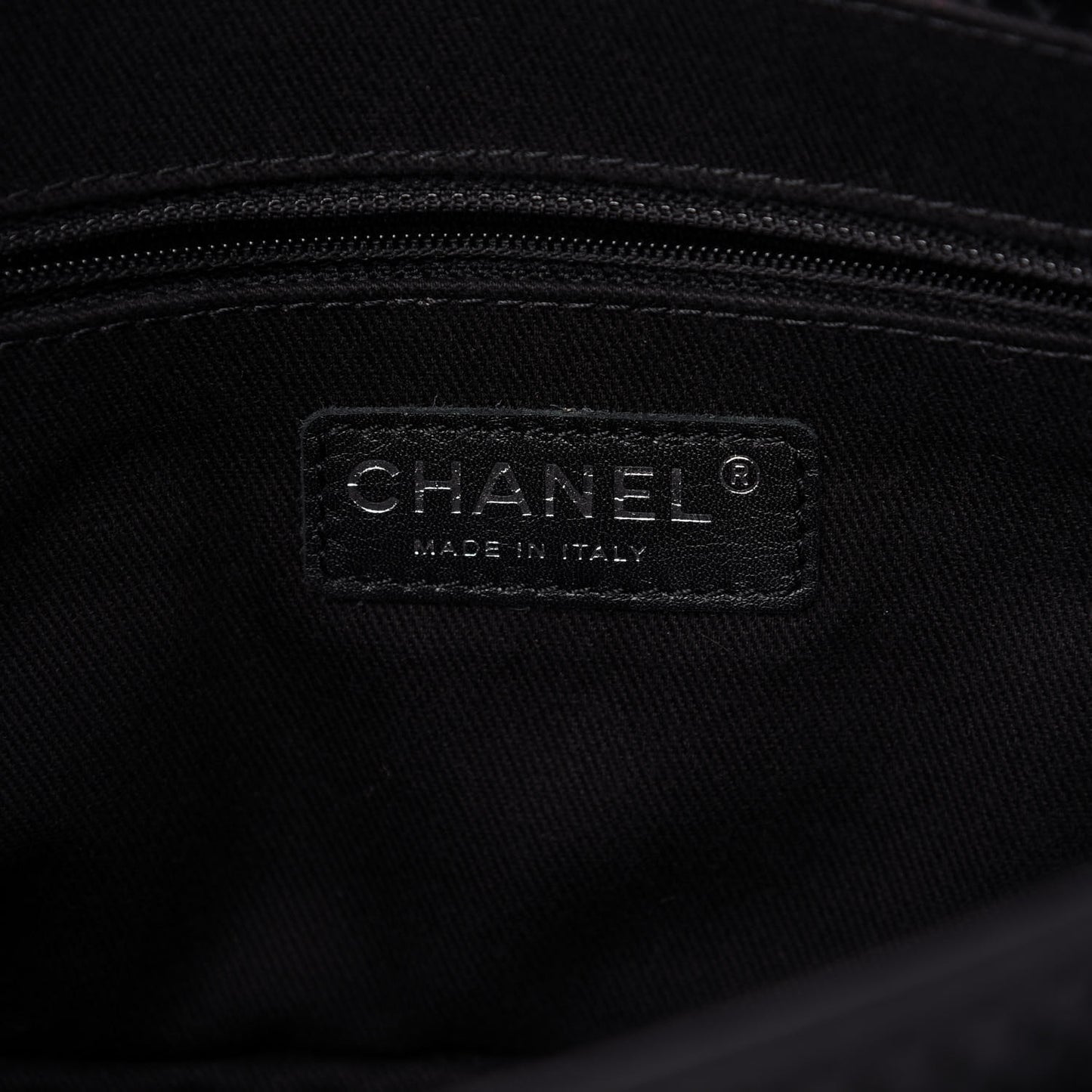 Perforated Calfskin Large Up In The Air Flap Black