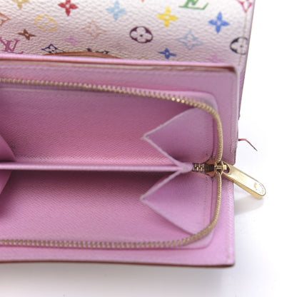 Louis Vuitton Monogram Multicolor Joey Wallet White Litchi 6 of 10