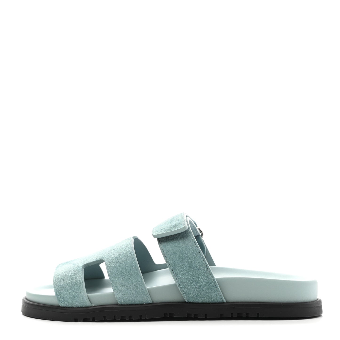 Suede Goatskin Womens Chypre Sandals 39 Vert d'eau