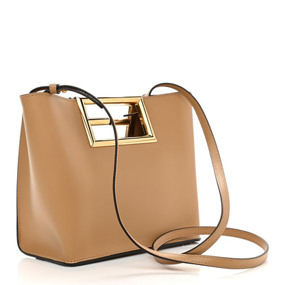 Fendi Vitello King Small Fendi Way Tote Miele Scuro 2 of 8