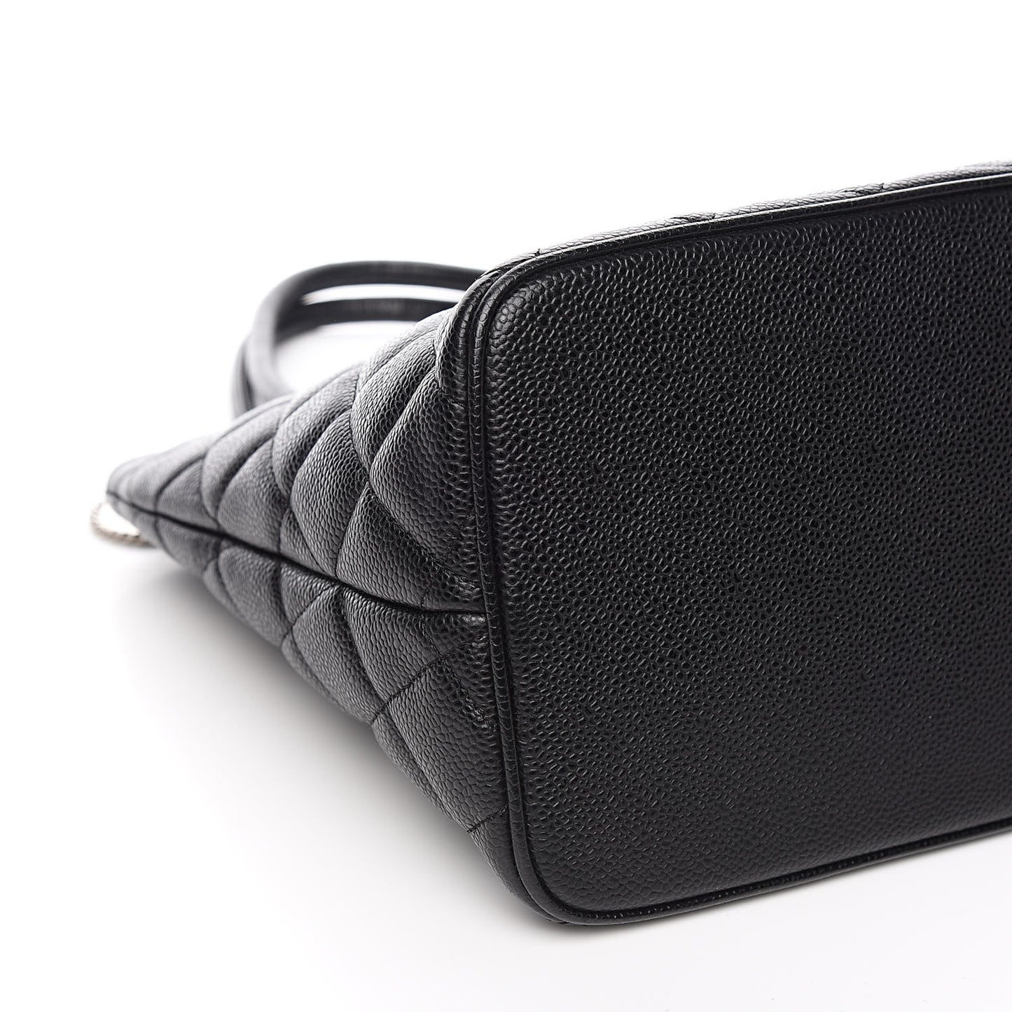 Caviar Quilted Medallion Tote Black