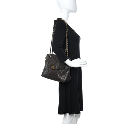 Chanel Caviar Quilted Flap Shoulder Bag Dark Brown 2 of 11