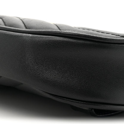 Gucci Calfskin Matelasse GG Marmont Belt Bag 65 Black 9 of 13