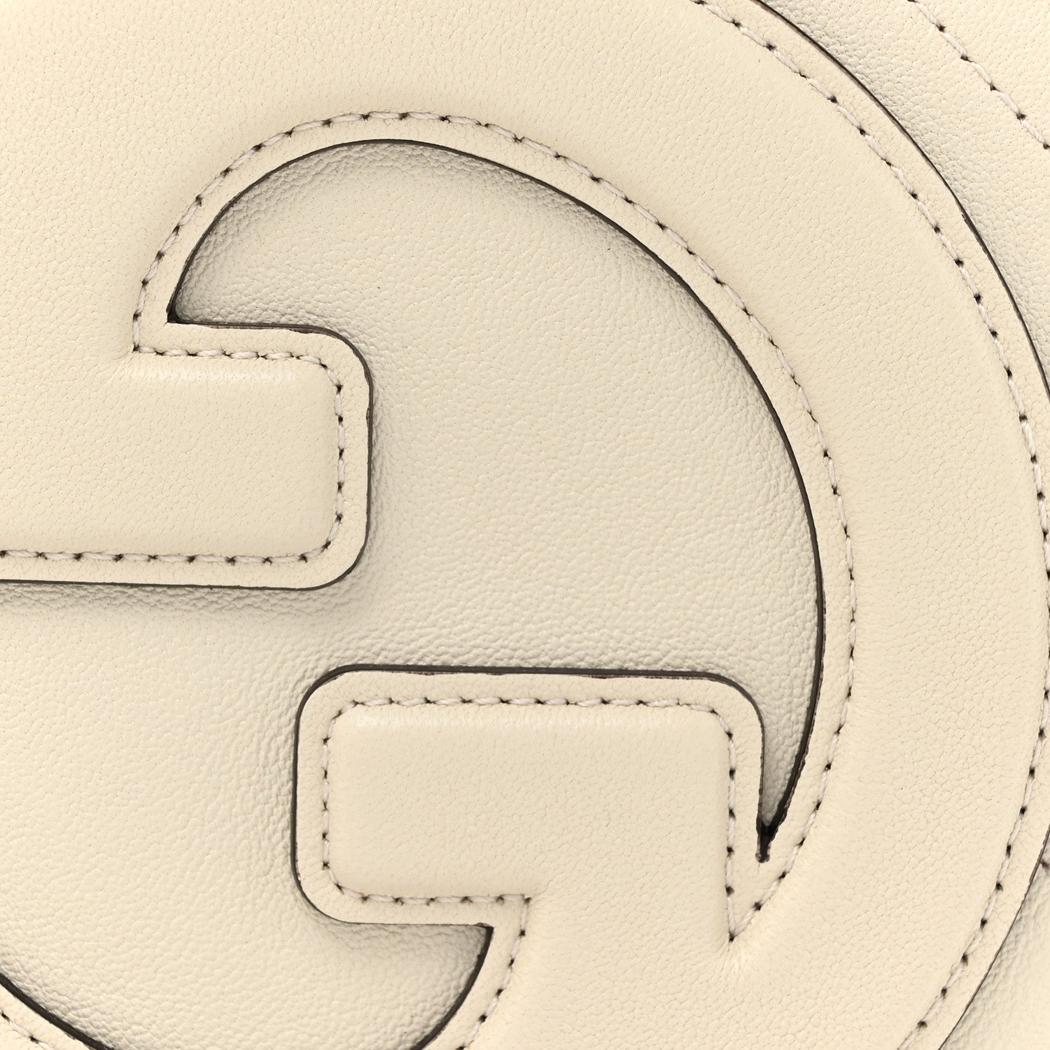 Gucci Sakai Be Green Calfskin Diagonal Stitched Mini Blondie Shoulder Bag Mystic White 8 of 10